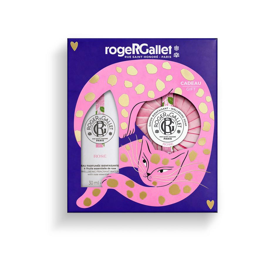 Set Wohltuendes Eau Parfumée Rose 30ml und Seife 100g