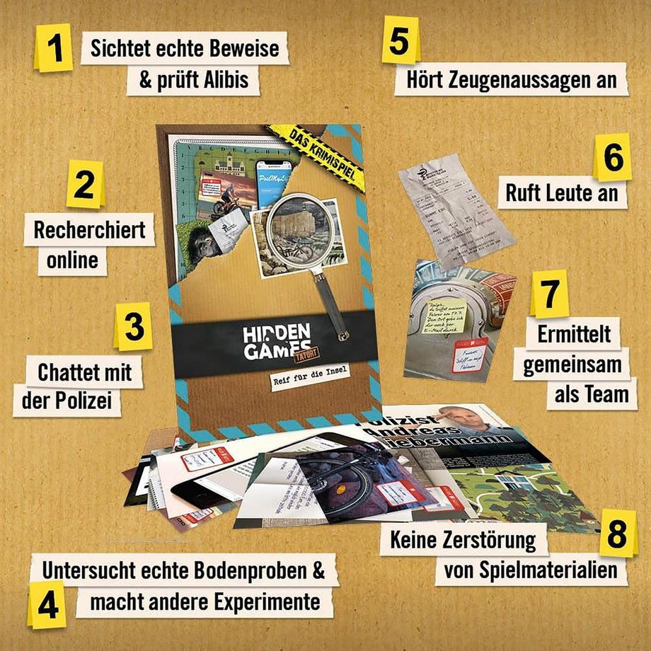 Hidden Games  Reif für die Insel – Krimispiel 