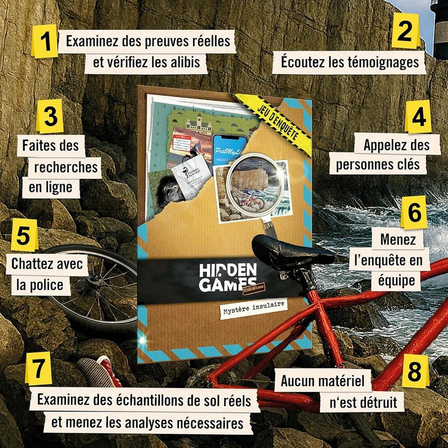Hidden Games  Mystère insulaire – Jeu d'enquête 