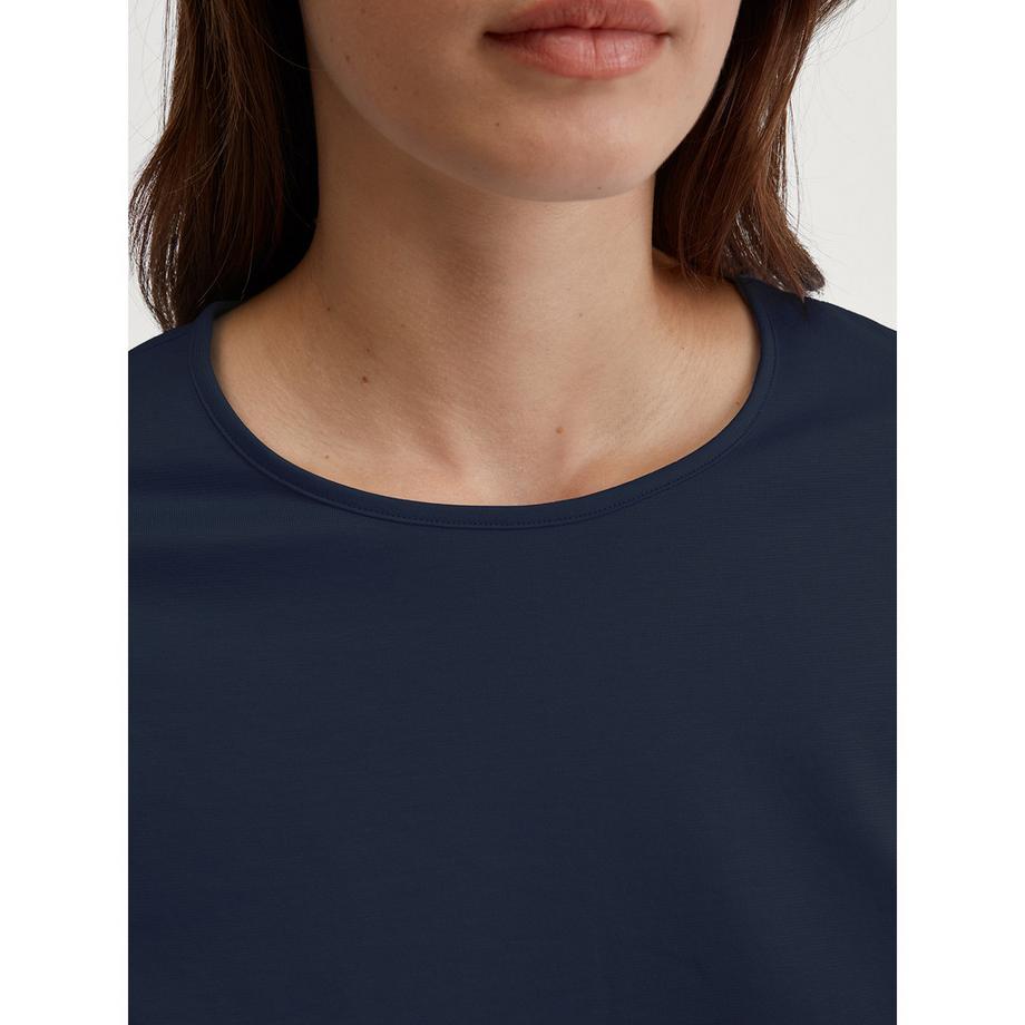 CALIDA Cotton Special Pyjama mit Langarmoberteil und gestreiften Hosen  