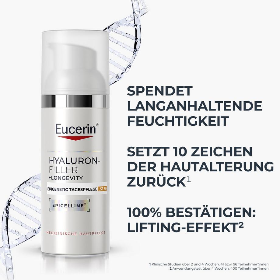 Eucerin  Hyaluron-Filler + Longevity Soin de Jour Épigénétique SPF30  