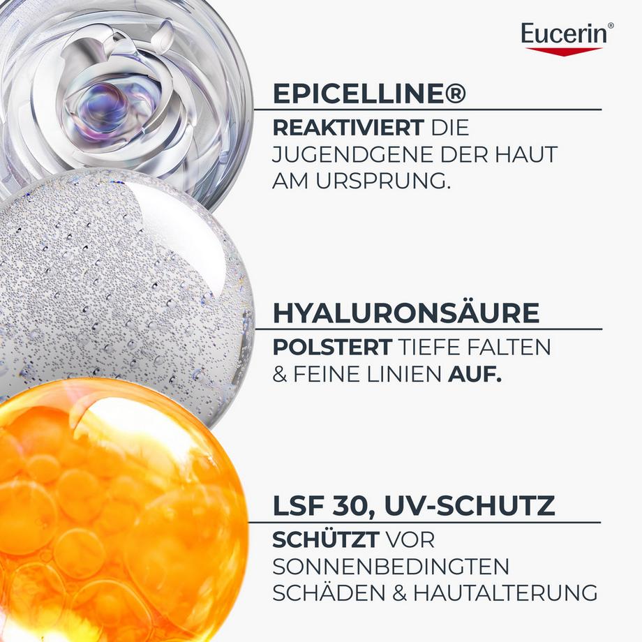 Eucerin  Hyaluron-Filler + Longevity Soin de Jour Épigénétique SPF30  