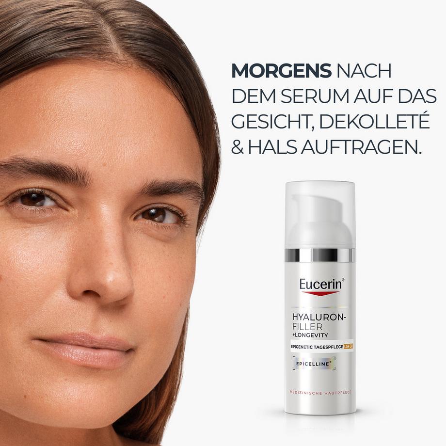 Eucerin  Hyaluron-Filler + Longevity Soin de Jour Épigénétique SPF30  