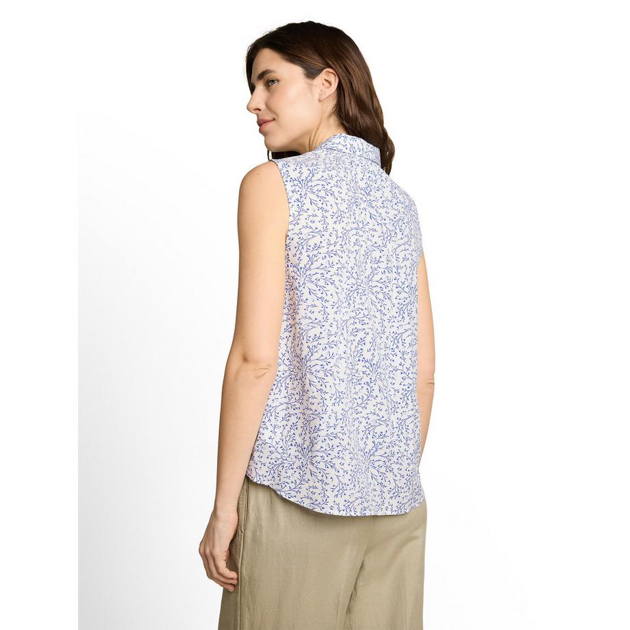 TOM TAILOR Ärmellose Bluse mit Blumendruck  
