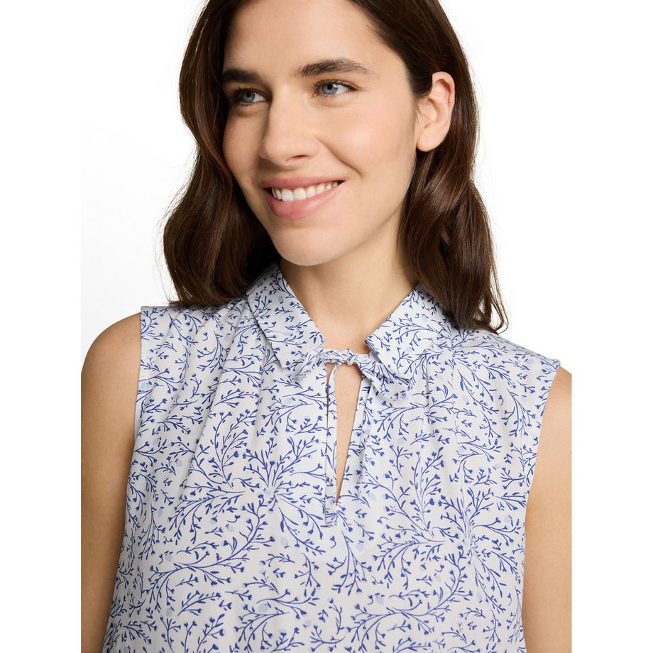 TOM TAILOR Ärmellose Bluse mit Blumendruck  