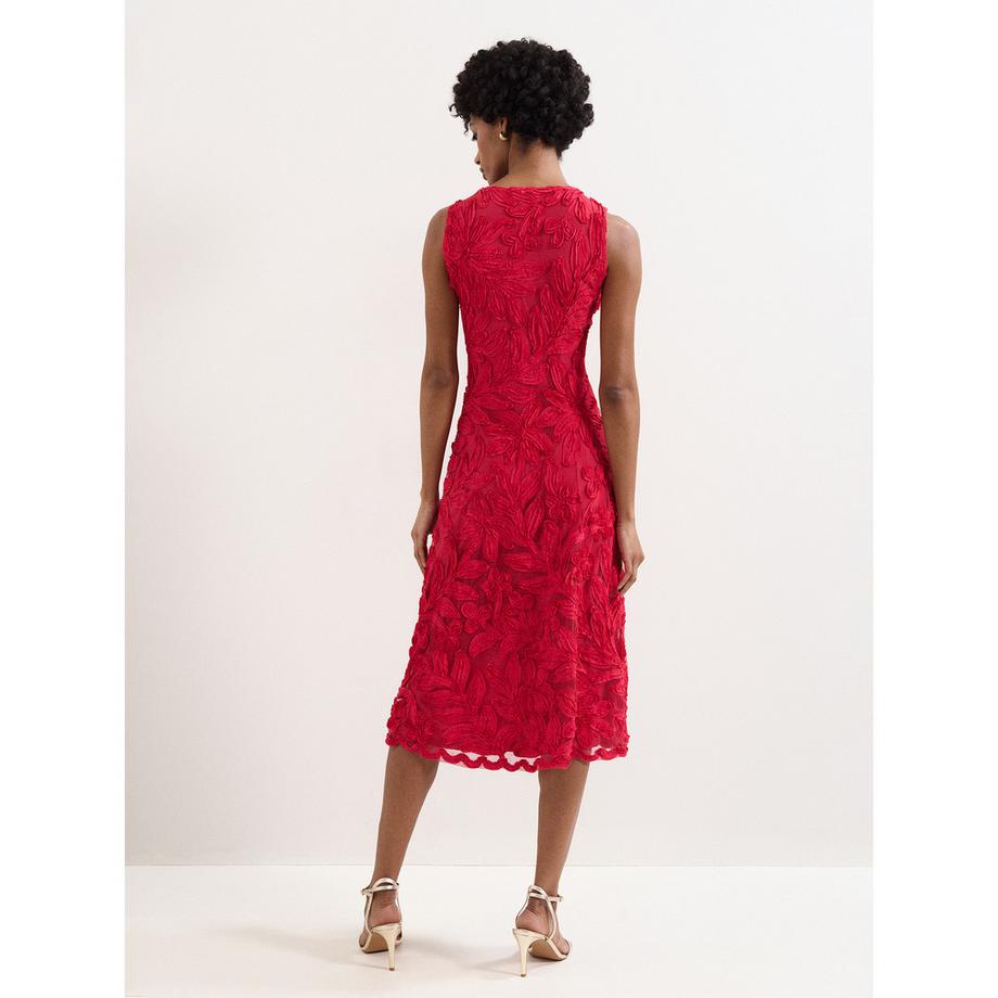 Phase Eight Paloma Robe Midi Sans Manches Col V  