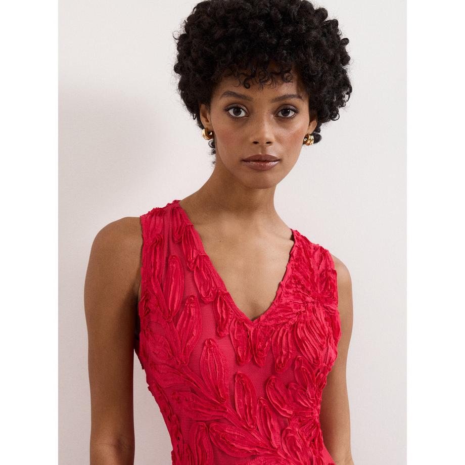 Phase Eight Paloma Robe Midi Sans Manches Col V  