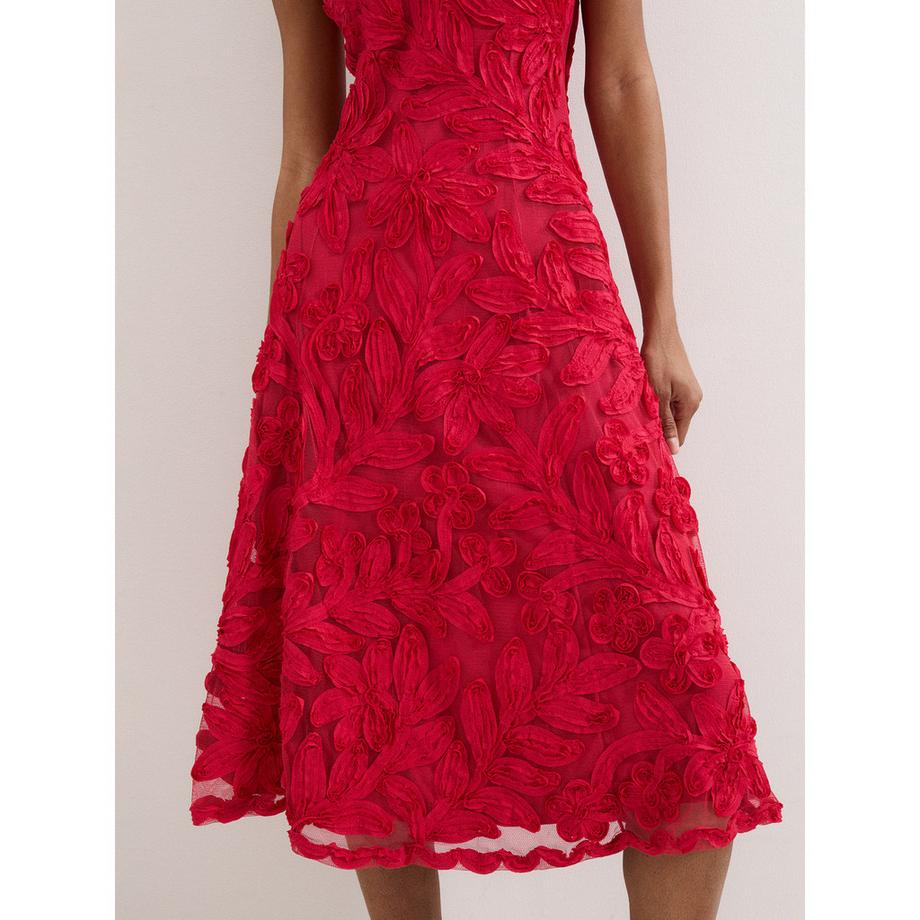 Phase Eight Paloma Robe Midi Sans Manches Col V  