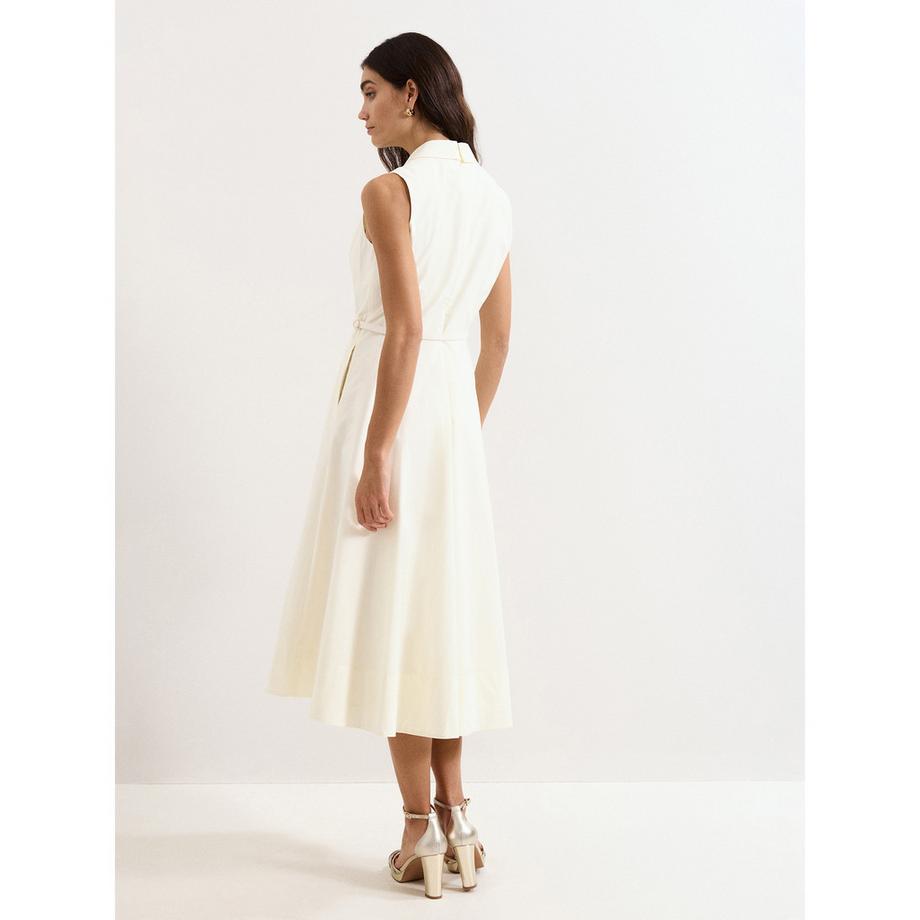 Phase Eight Ärmelloses Hemdblusenkleid mit Gürtel  