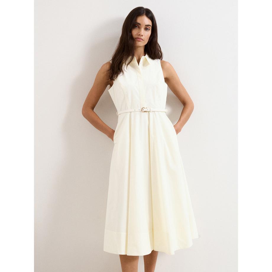 Phase Eight Ärmelloses Hemdblusenkleid mit Gürtel  