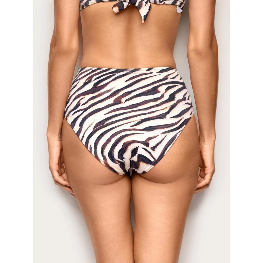 Yamamay Slip bikini a vita alta stampa zebrata  