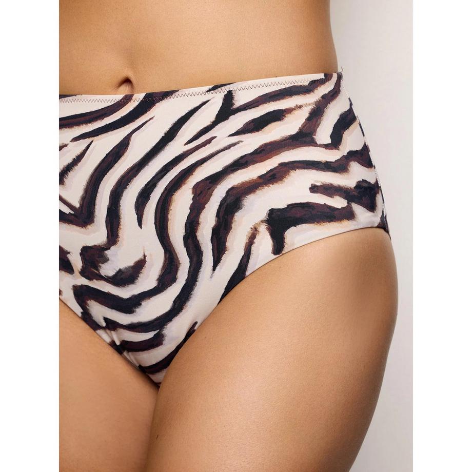 Yamamay Slip bikini a vita alta stampa zebrata  