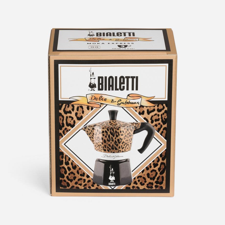 BIALETTI Cafetière Moka Express 3T D&G Leopardo 