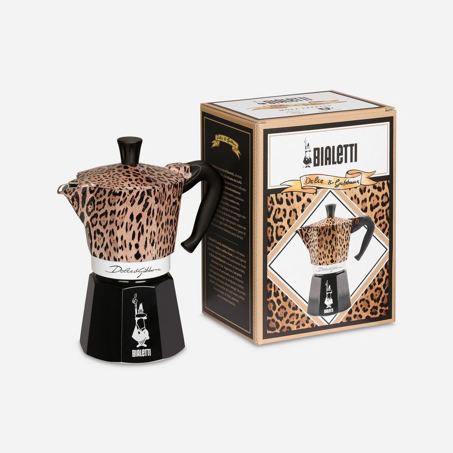 BIALETTI Cafetière Moka Express 6T D&G Leopardo 