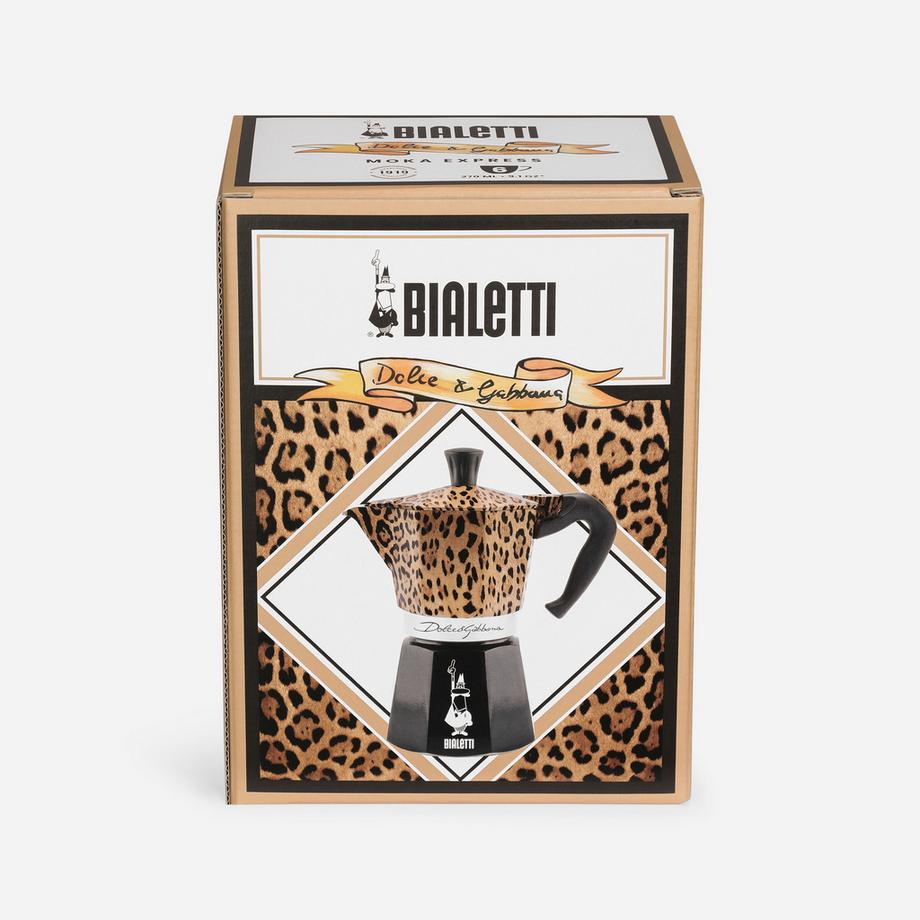BIALETTI Cafetière Moka Express 6T D&G Leopardo 