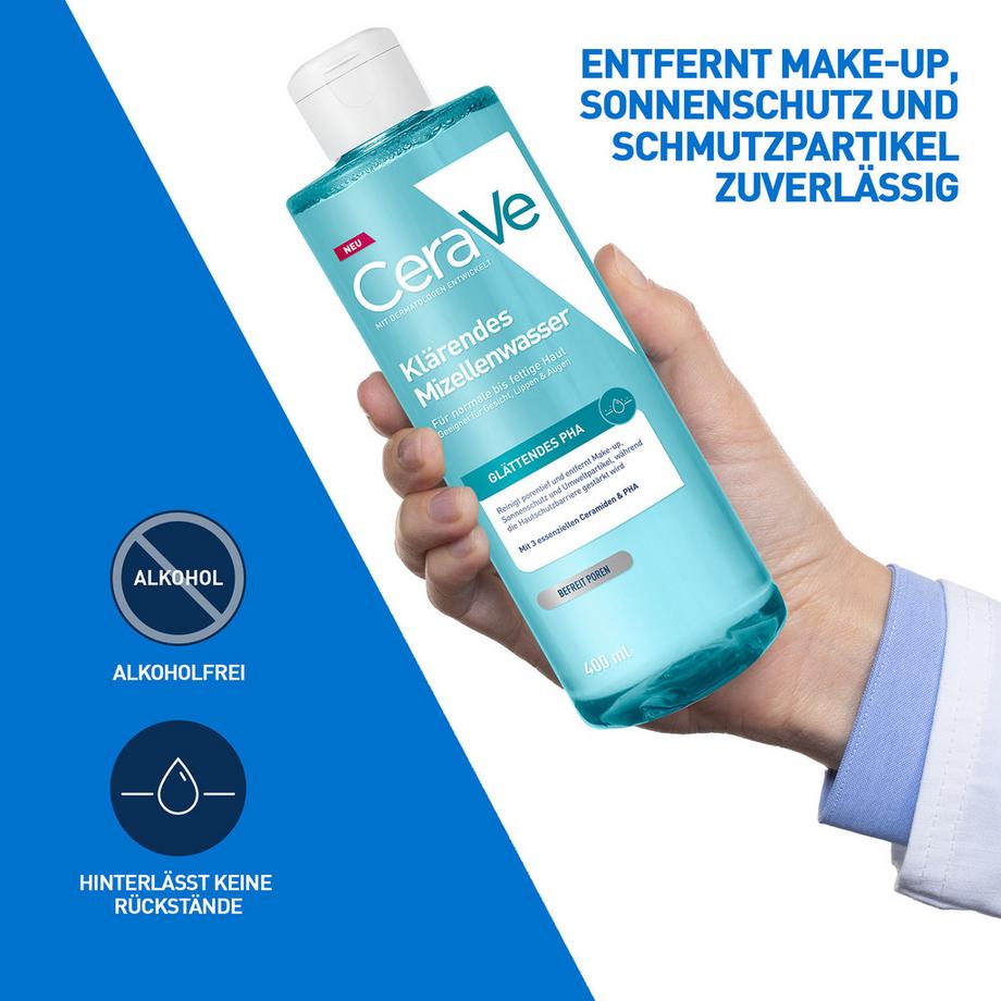 CeraVe  Klärendes Mizellenwasser entfernt Make-up und befreit verstopfte Poren 