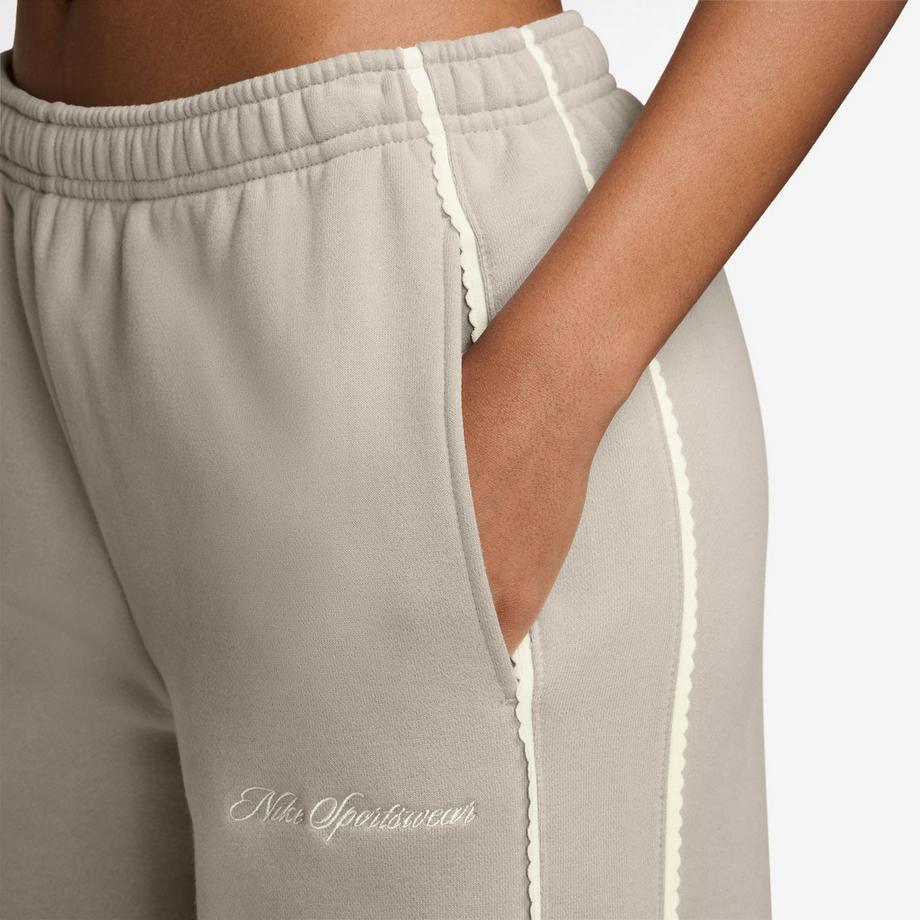 NIKE W NK STDO FLC MW MR SCALLOP WL Pantalon de survêtement 