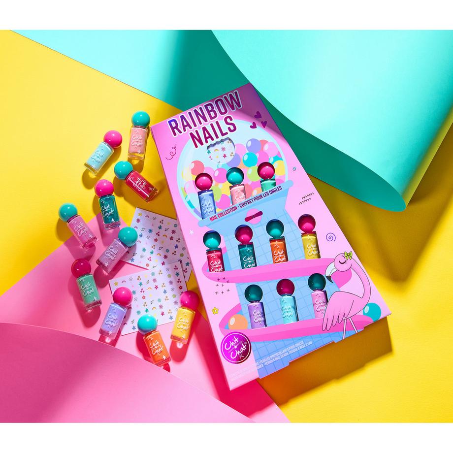 Chit Chat  Rainbow Nails 