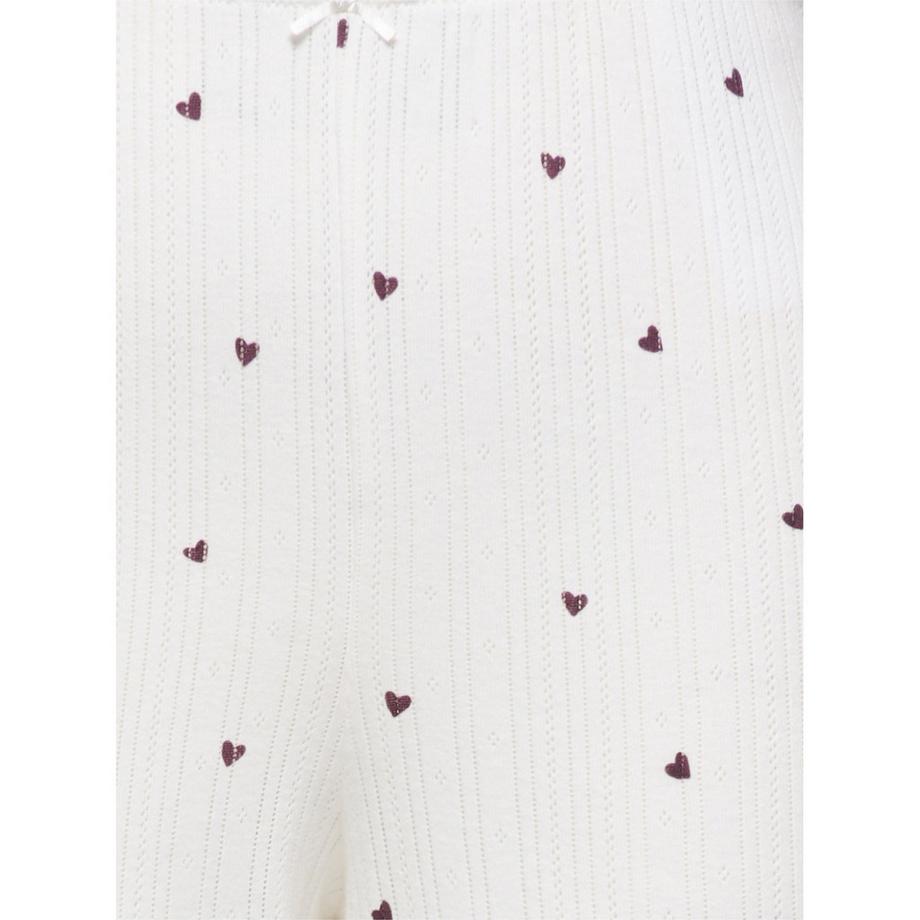 Only Lingerie Pantalon loungewear à motif cœur  