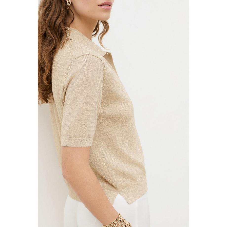 Caroll Kurzarm Polo Pullover  