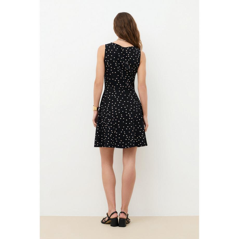 Caroll Ärmelloses Polka Dot Kleid  