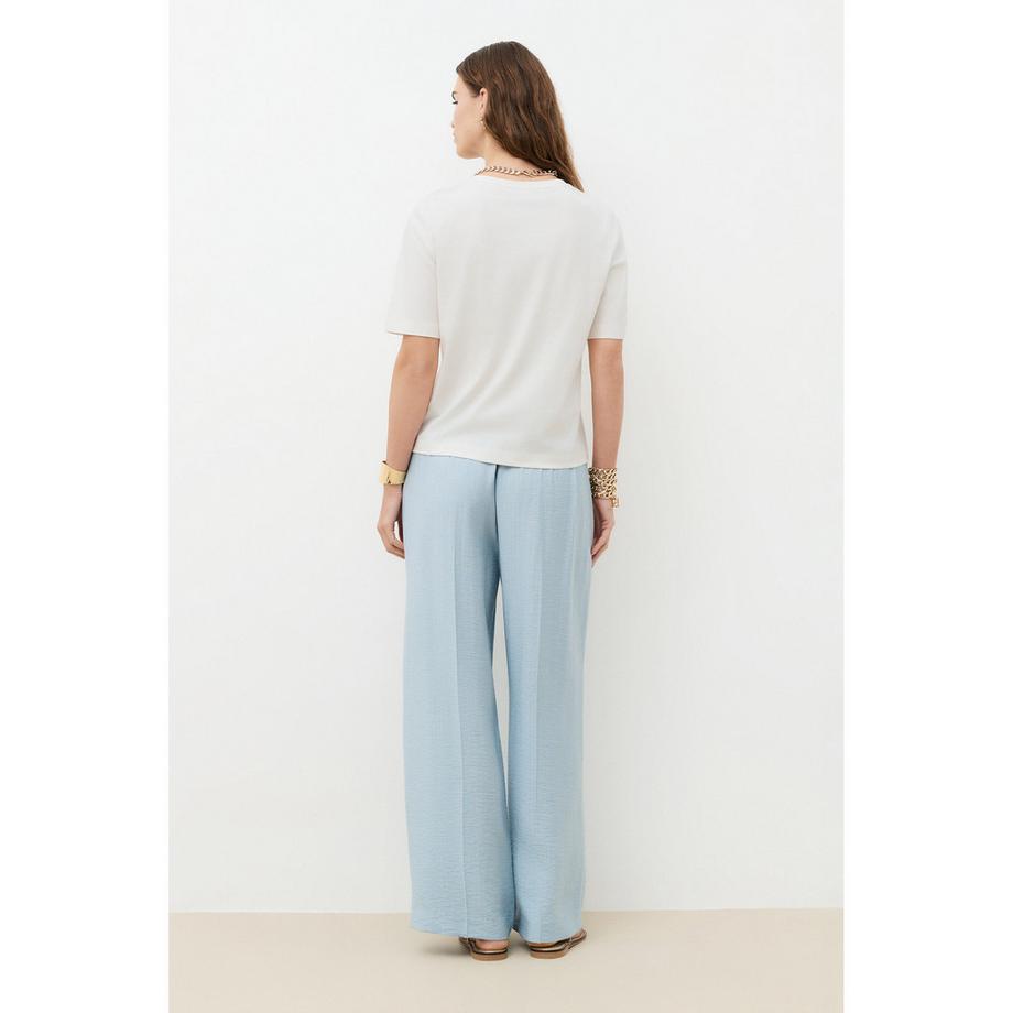 Caroll Kurzarm T-Shirt mit Spitzendetails  