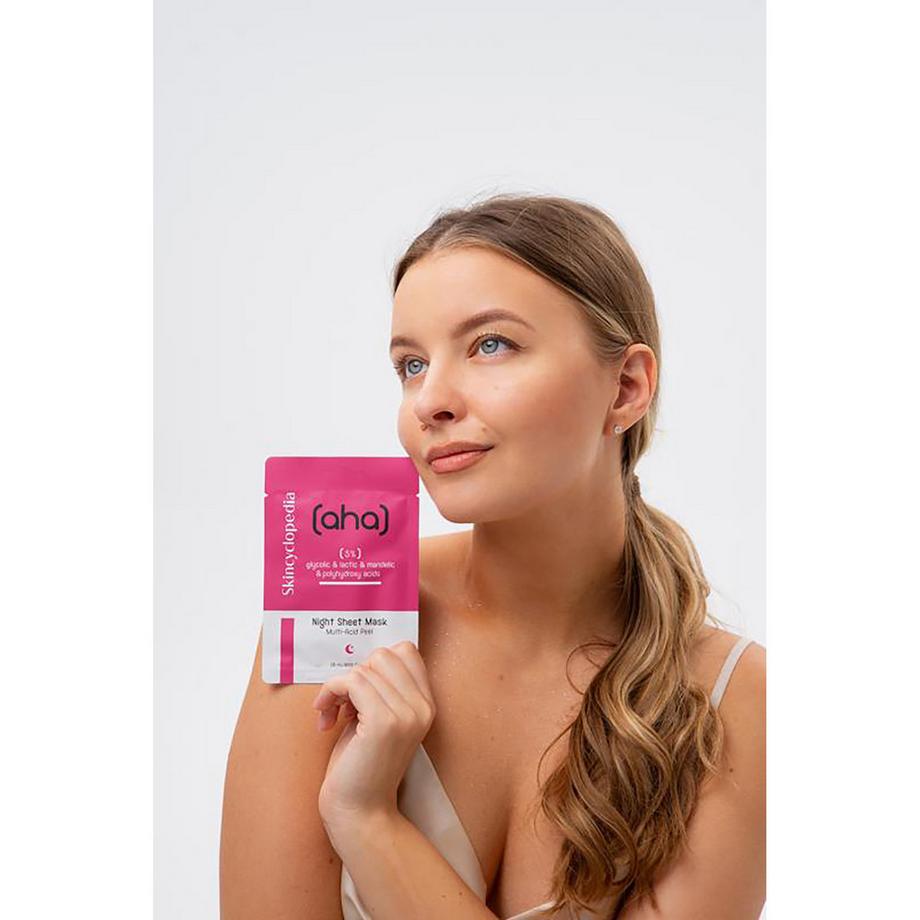 Skincyclopedia  Masque en tissu AHA & PHA 5% 