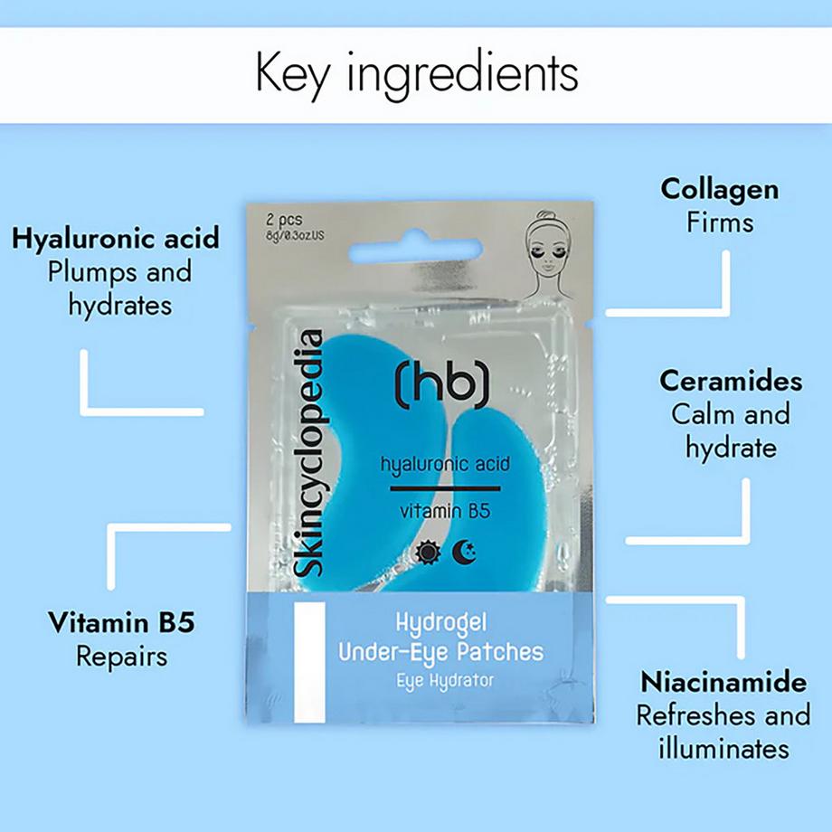 Skincyclopedia  Patchs hydrogel contour des yeux Acide hyaluronique 