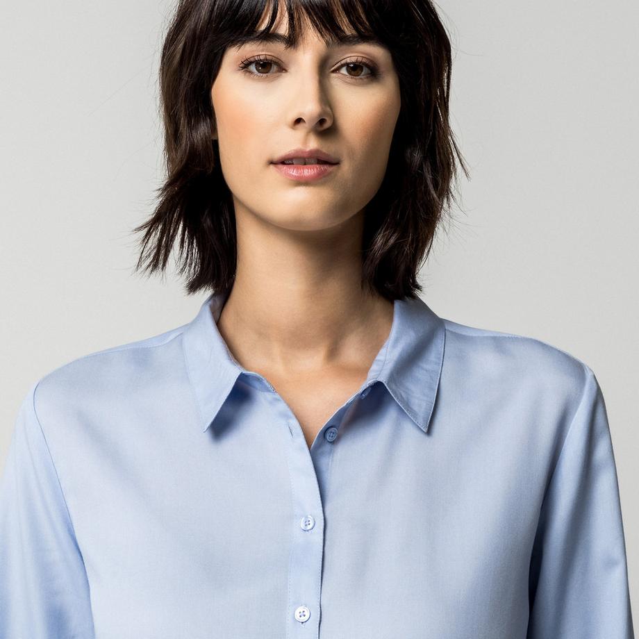 Manor Woman Langärmelige Knopfbluse  