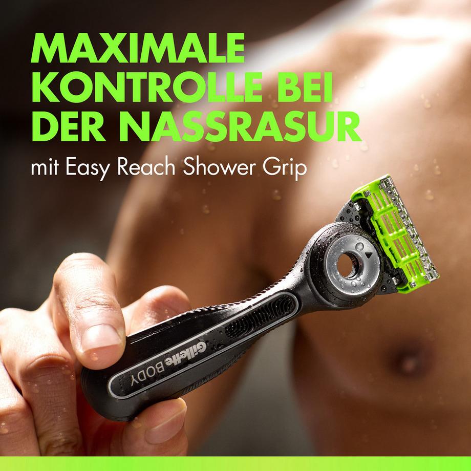 Gillette  Rasoir Labs Body + Intimate pour hommes avec support magnétique pour la douche 
