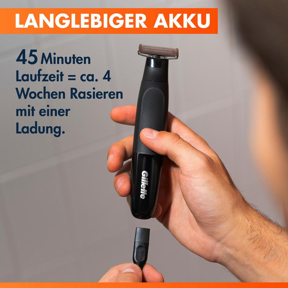 Gillette  Tondeuse à barbe et rasoir hybride Fusion One pour le visage et le corps 