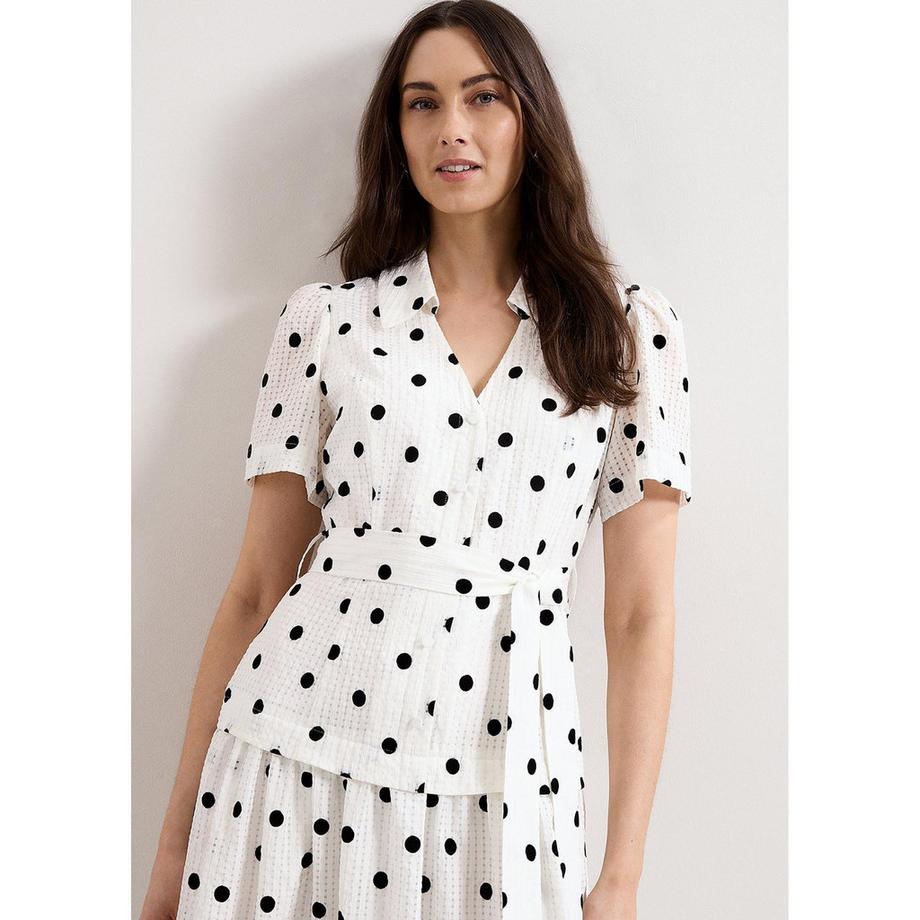 Phase Eight Adele Robe Midi à Pois  