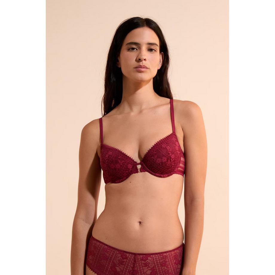 Etam Soutien-gorge en dentelle à motif floral  