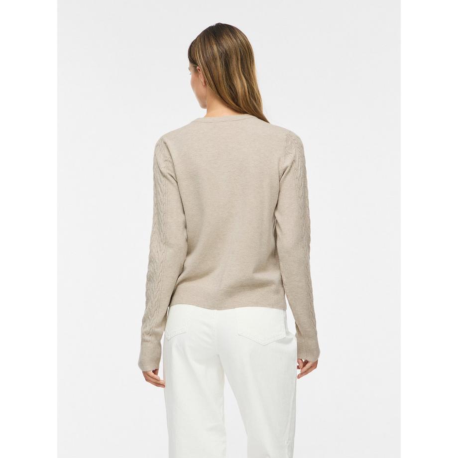 VILA Cardigan a maglia Vikerry con motivo a trecce  