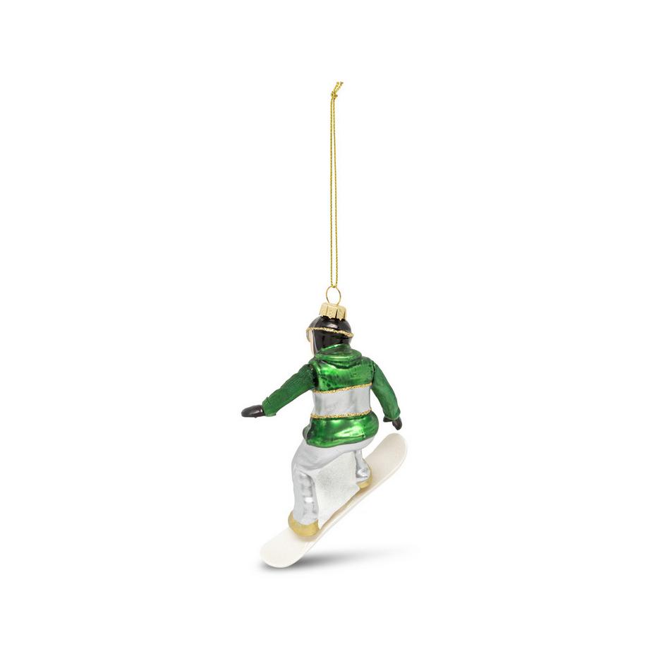 Manor Home Pendentif de sapin de Noël original SNOWBOARDER 