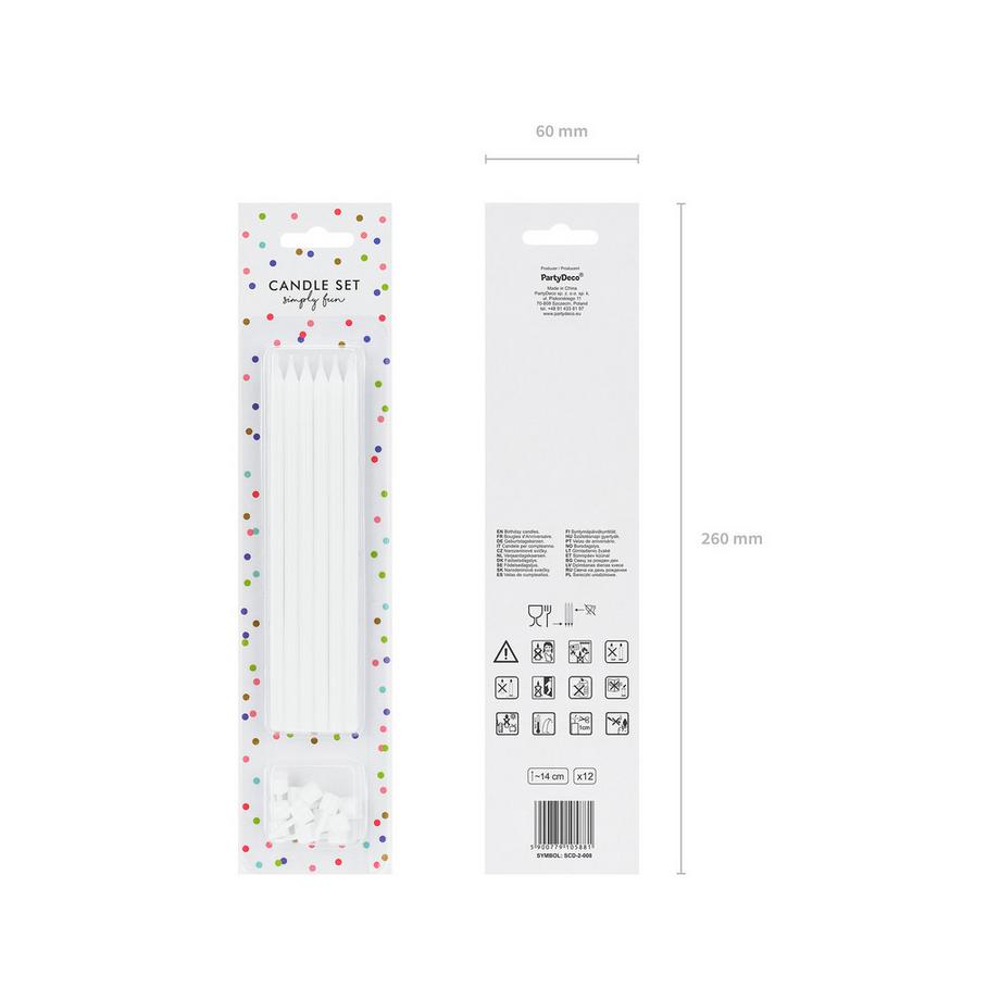 PartyDeco Set candele dolci  