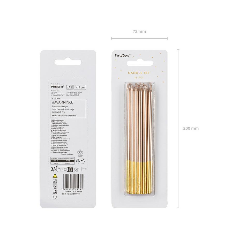 PartyDeco Set candele dolci  