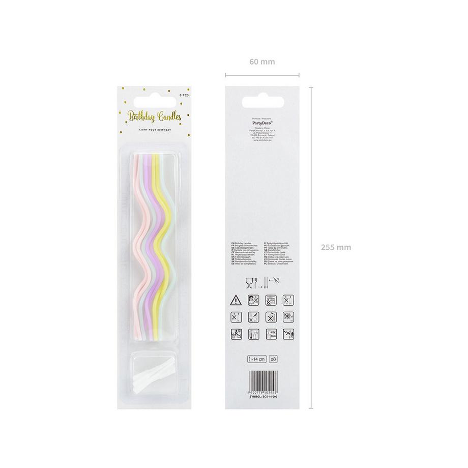 PartyDeco Set bougies gâteau Curl 