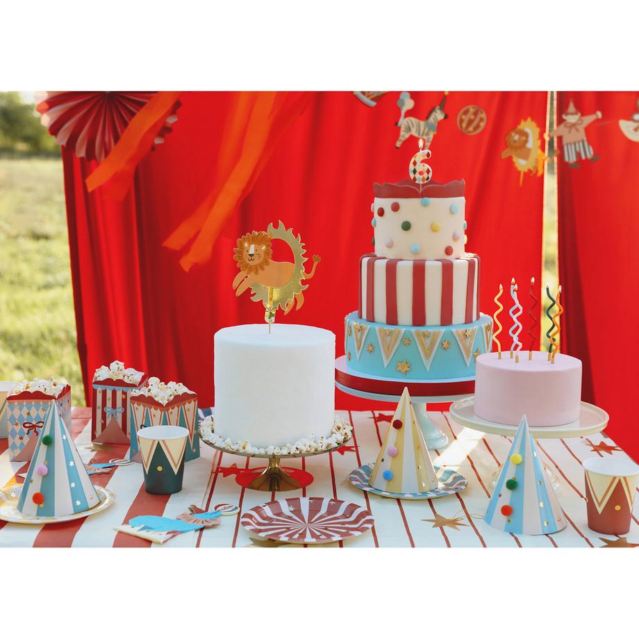 PartyDeco Set candele dolci Curl Rainbow 