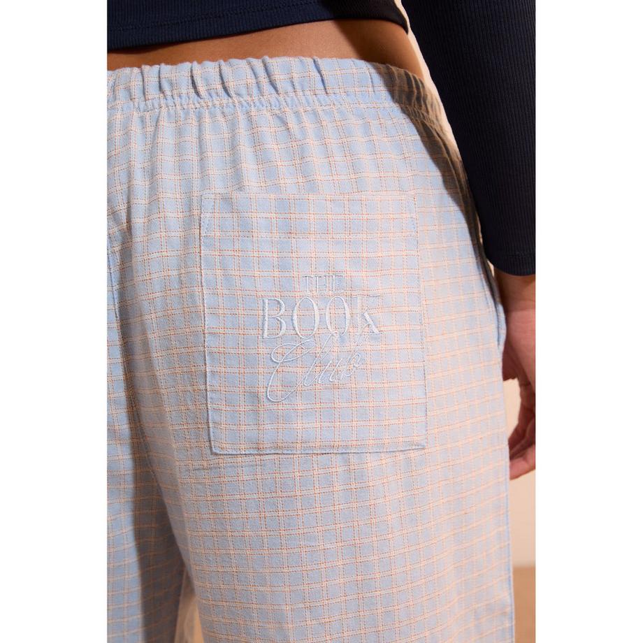 Etam Pantalon de pyjama à carreaux avec cordon de serrage  