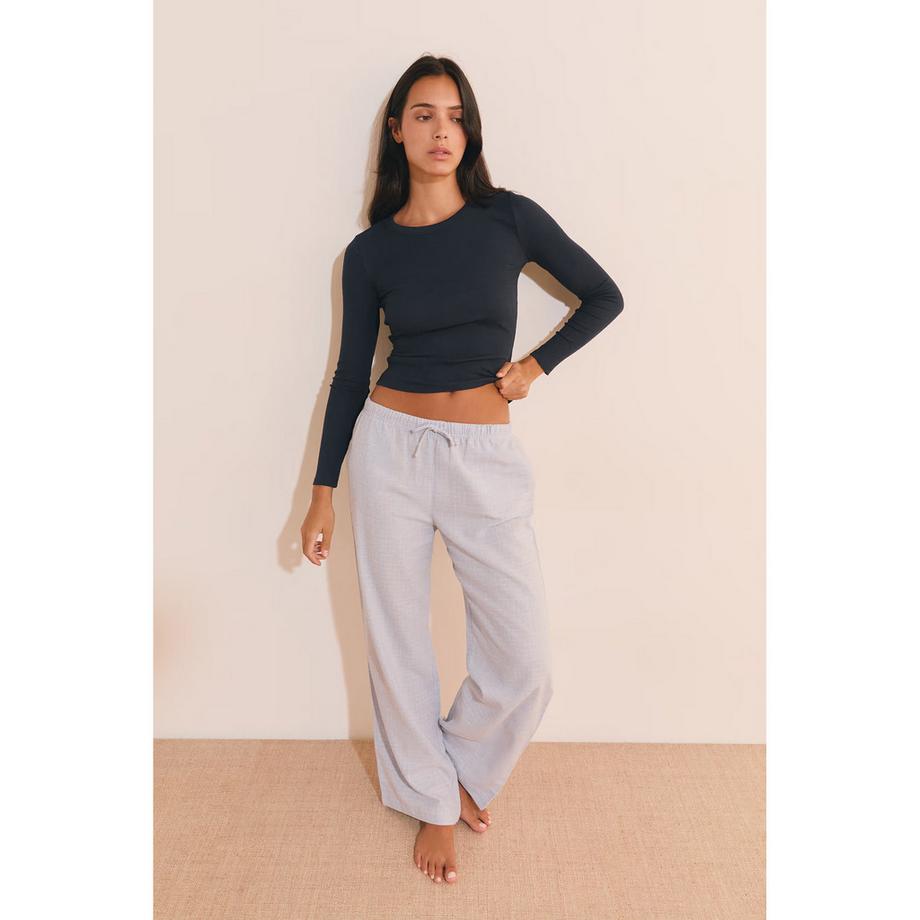Etam Pantalon de pyjama à carreaux avec cordon de serrage  