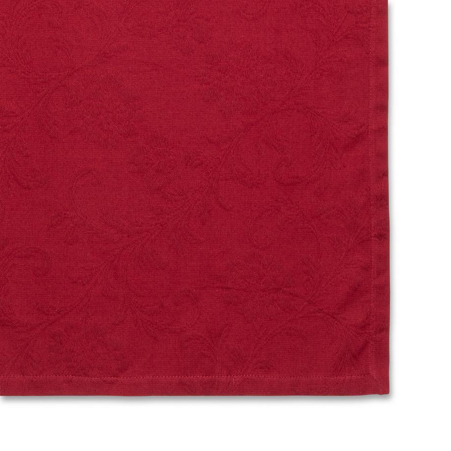 Manor Home Chemin de table Läufer Jacquard rot 