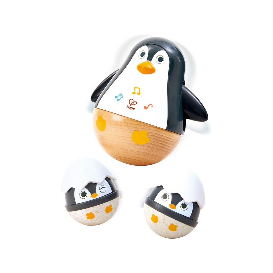 Pinguinfamilie Rasselspielzeug