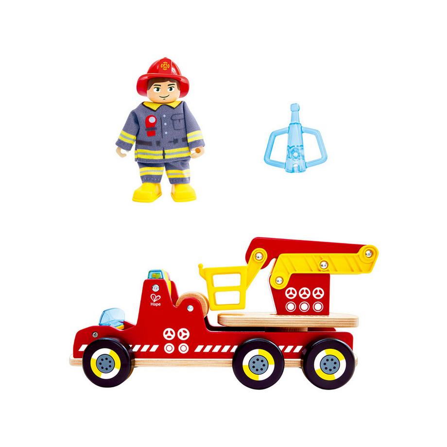 Hape  Siren & Lights Toy Fire Truck 