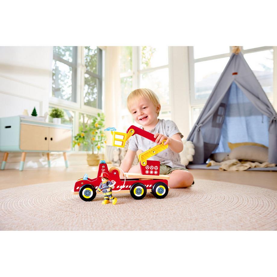 Hape  Siren & Lights Toy Fire Truck 