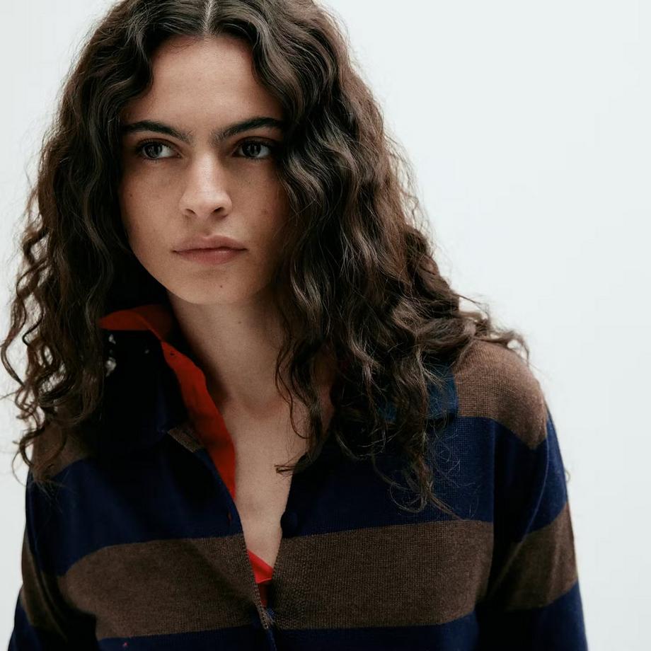 MANGO Cardigan rayé Sergi  