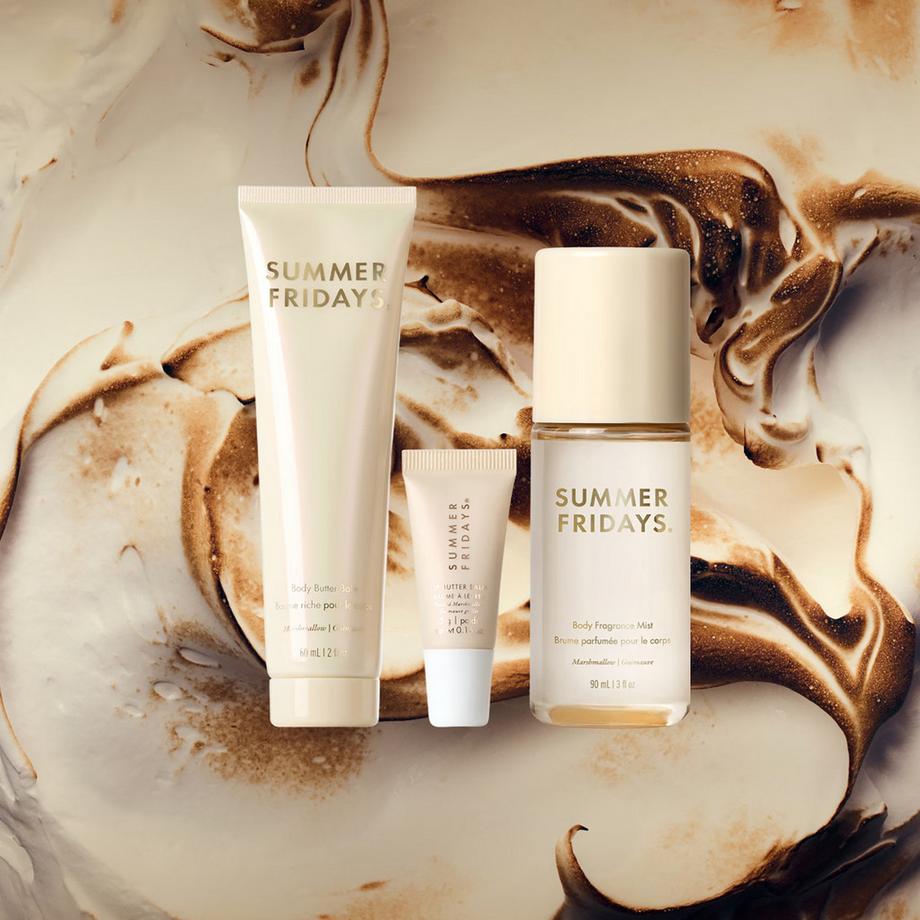 SUMMER FRIDAYS  Marshmallow Minis - Set Corpo, Labbra e Mist (edizione limitata) 