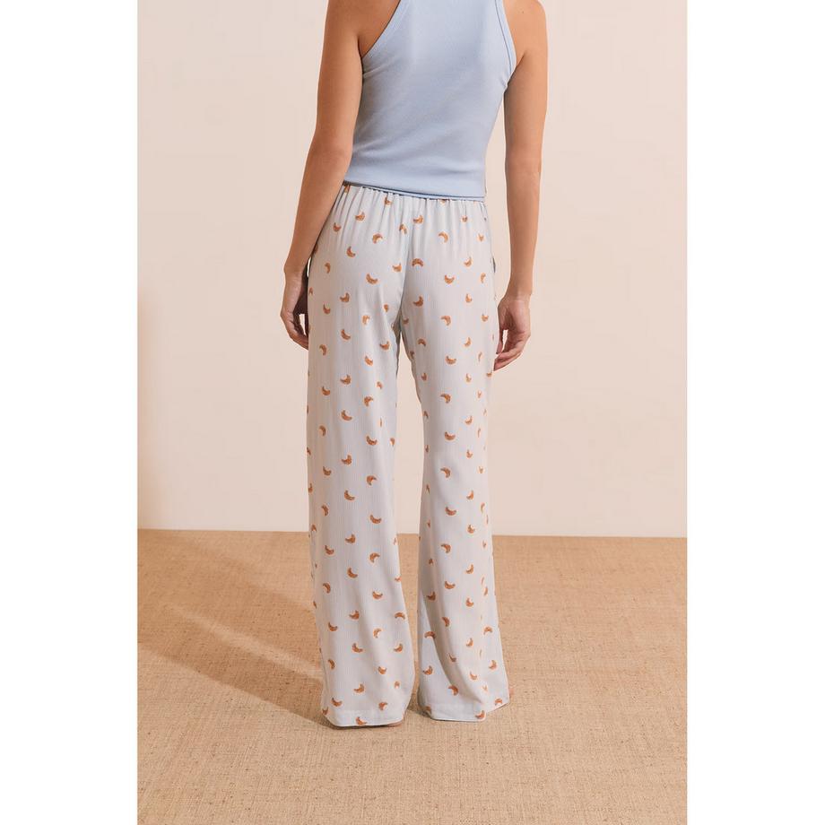 Etam BAYLA Pantaloni a gamba larga con stampa croissant  