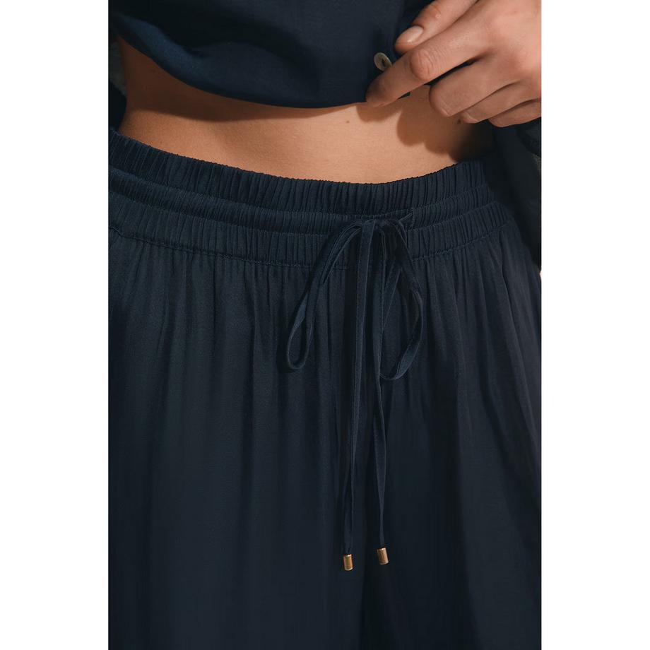 Etam Pantaloni Larghi Satinati con Coulisse  