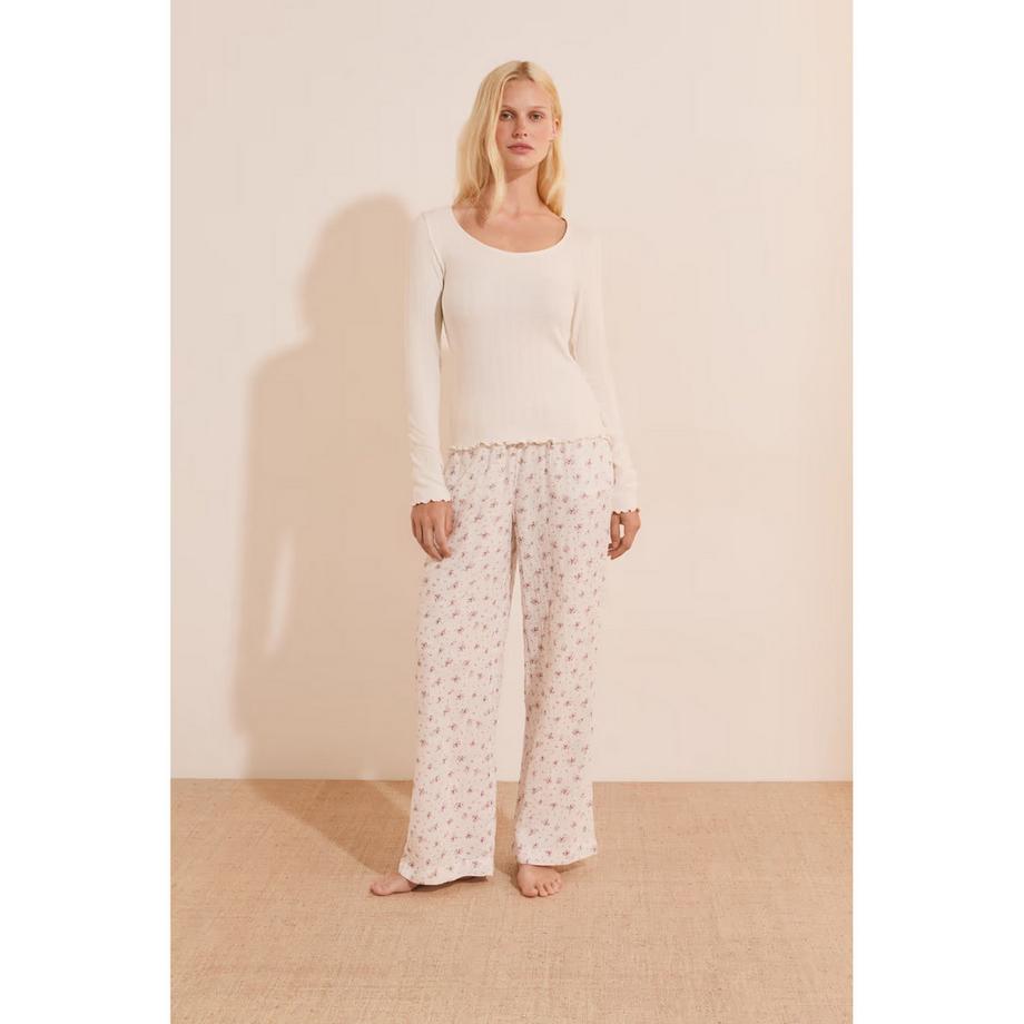 Etam Pantalon de pyjama Clea à motif floral  